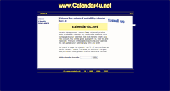 Desktop Screenshot of calendar4u.net